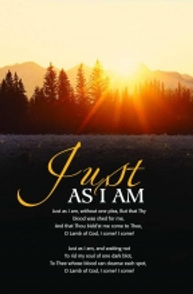 Just As I Am Bulletins. Large (8 1/2"x14") (pkg.100).  Save 50%.
