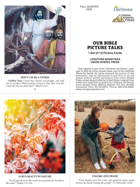 Union Gospel Press Our Bible Picture Talks for Beginner & Primary