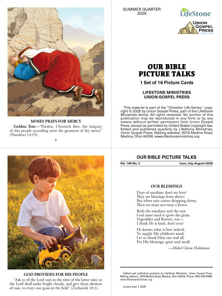 Union Gospel Press Our Bible Picture Talks for Beginner & Primary