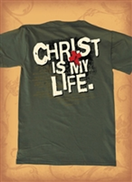 Red Letter 9 Christ Is Life T-Shirt. Large. Save 75%.