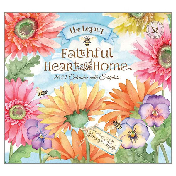Wall Calendar-2023-Faithful Heart And Home (13.66" X 12") by Mink Nancy E