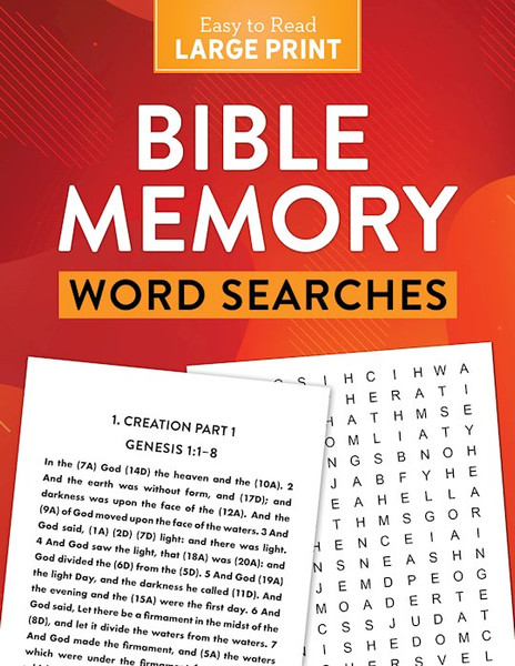 Bible Memory Word Searches Large Print by Barbour Staff
