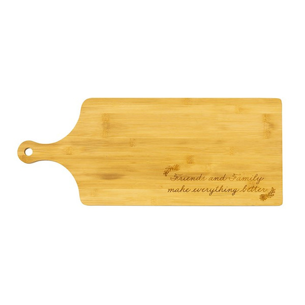 Charcuterie Board-Friends And Family (9" x 22" x 3/4") by Shannon Road Gifts