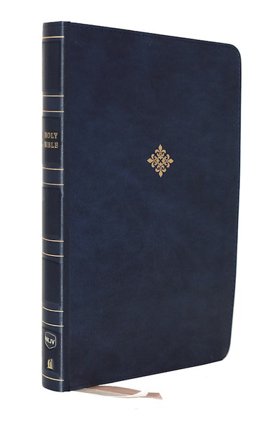 NKJV Thinline Reference Bible (Comfort Print)-Blue LeatherSoft by Nelson Bibles
