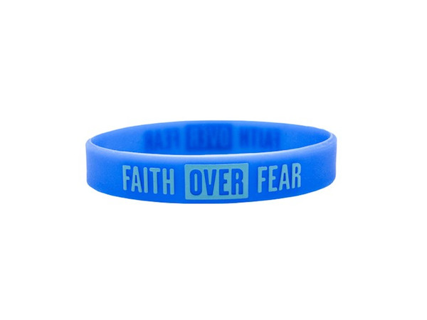 Power Bands-Faith Over Fear (.5"W 3.75" Dia) (Pack Of 12) by Swanson