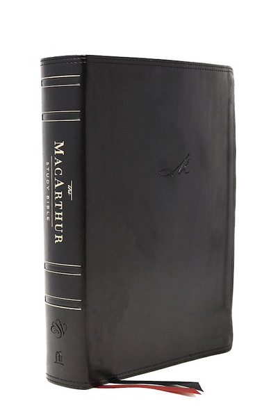 ESV MacArthur Study Bible (2nd Edition)-Black Leathersoft Indexed by MacArthur John