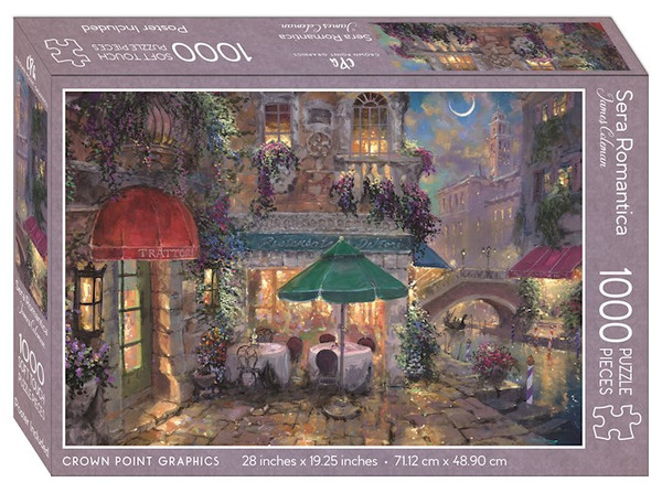Jigsaw Puzzle-Sera Romantica w/Poster (1000 Piece Soft Touch) by Coleman James