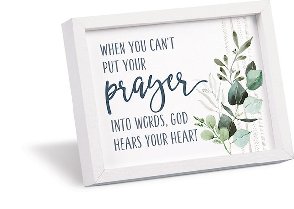 Mini Magnetic Frame-Prayer-God Hears Your Heart (3.25 x 4.25) by P Graham Dunn