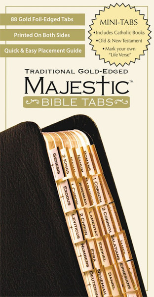 Bible Tab-Majestic-Traditional Gold Edged-Mini by Ellie Claire Gifts