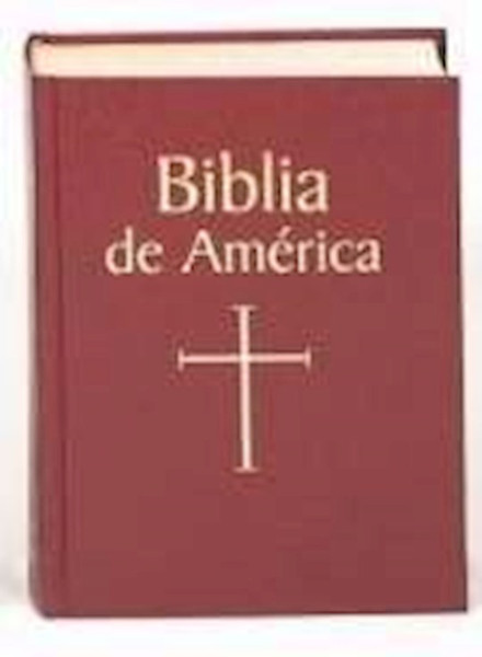 Span-LBDA Bible Of America (Biblia De America)-Burgundy Imitation Leather by Catholic Book Pub