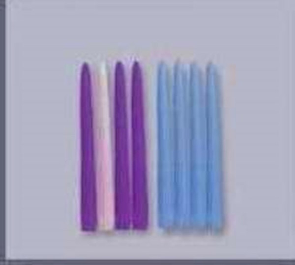 Candle-All Occasion Tapers-Purple (12" x 7/8") (Pack Of 12) (#6052-19) by Emkay Candles