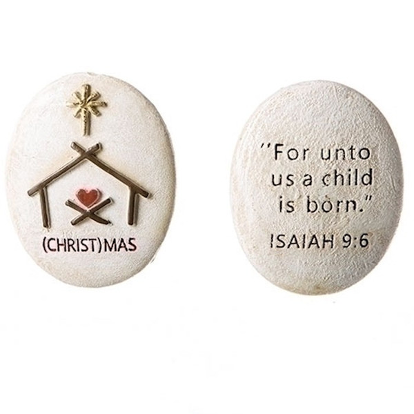 Pocket Stone-(Christ)Mas (1.75") by Christmas