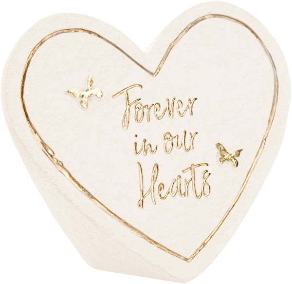 Heart Memorial Stone-Forever (3.5" x 3") by Pavilion