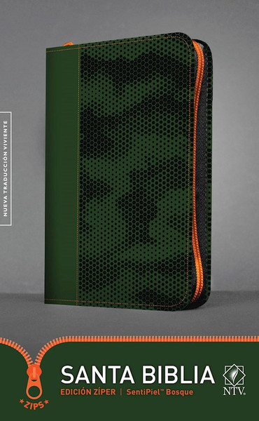 Span-NTV Holy Bible Zipper Edition (Santa Biblia Edicion Ziper)-Forest Green LeatherLike by Tyndale Espanol