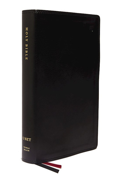 NET Single-Column Reference Bible (Comfort Print)-Black Leathersoft by Nelson Bibles