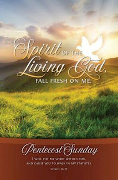 Bulletin-Fall Fresh On Me (Ezekiel 36:27 KJV) (Pentecost) (Pack Of 100) by Warner Press