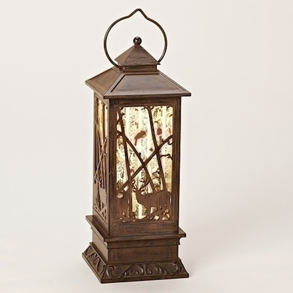 Lantern-LED Glitterdome Deer (11") by Christmas