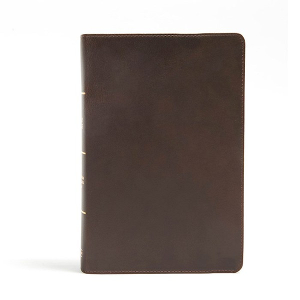 CSB Giant Print Reference Bible-Brown Genuine Leather by CSB Bibles By Holm