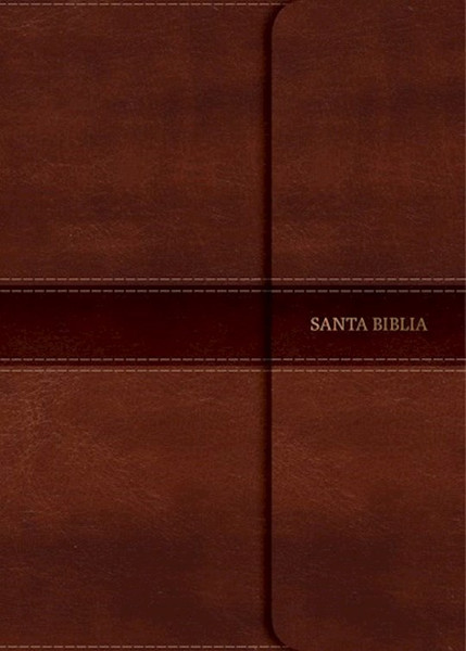 Span-RVR 1960 Large Print Compact Bible (Biblia Compacta Letra Grande)-Brown LeatherTouch w/Magnetic Flap by B&H Espa±ol