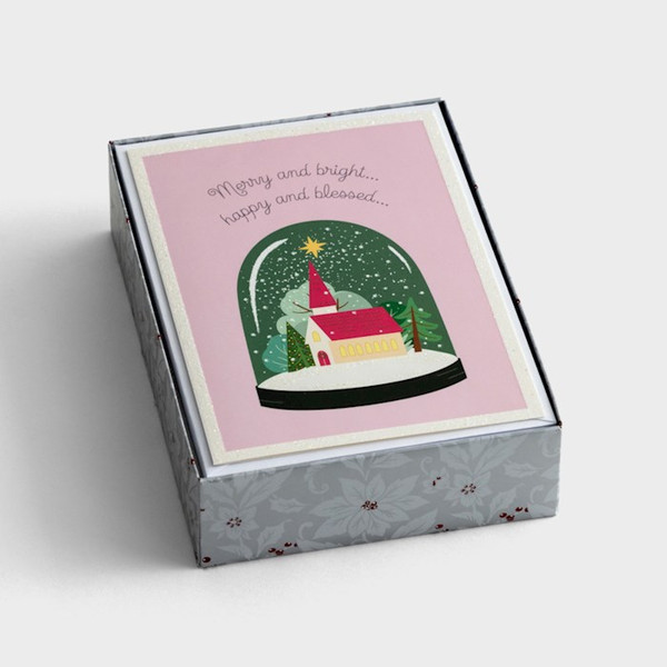 Card-Boxed-Christmas-Merry And Bright (Box Of 18) by Christmas
