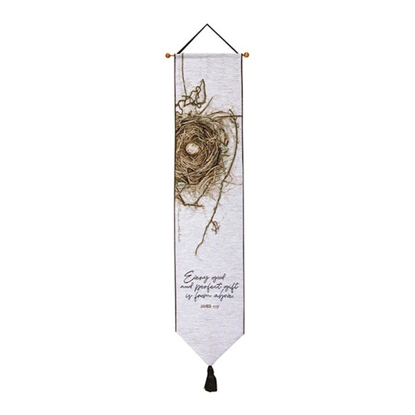 Bellpull-Tapestry-Every Good And Perfect Gift (9" x 41") by Mohr Bonnie