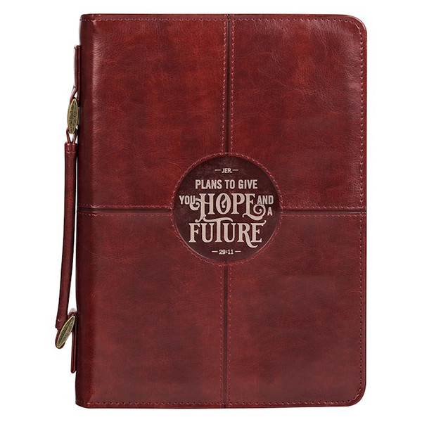 Bible Cover-Hope & A Future Jeremiah 29:11-LRG by Christian Art Gift