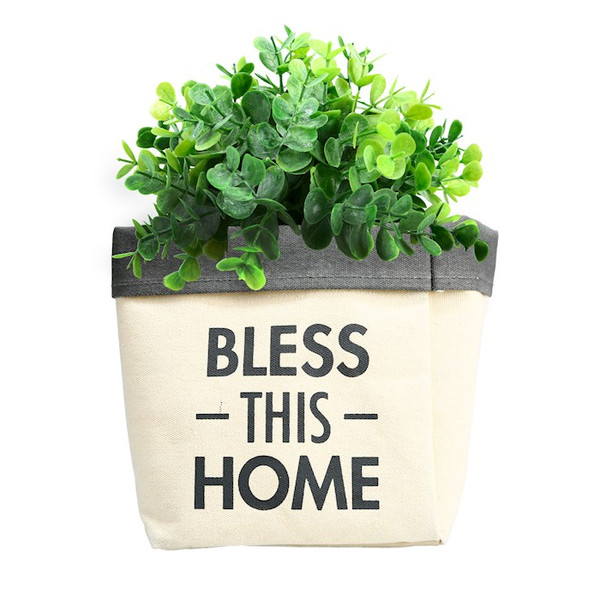 Planter Cover-Bless This Home (6") by Open Door Decor