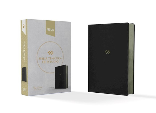 Span-NBLA Thematic Study Bible (Biblia tematica de estudio)-Black LeatherTouch by B&H Espa±ol
