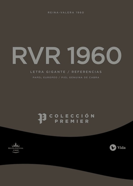 Span-RVR 1960 Giant Print Reference (Premier Collection) (Biblia Letra GiganteColeccion Premier)-Caramel Goatskin Leat by Vida/Zondervan