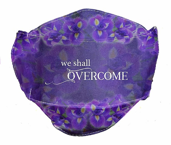 Face Mask-We Shall Overcome-Purple by CA Gift