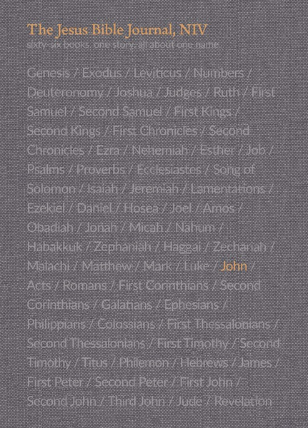 NIV The Jesus Bible Journal: John (Comfort Print)-Softcover by Passion Publishing