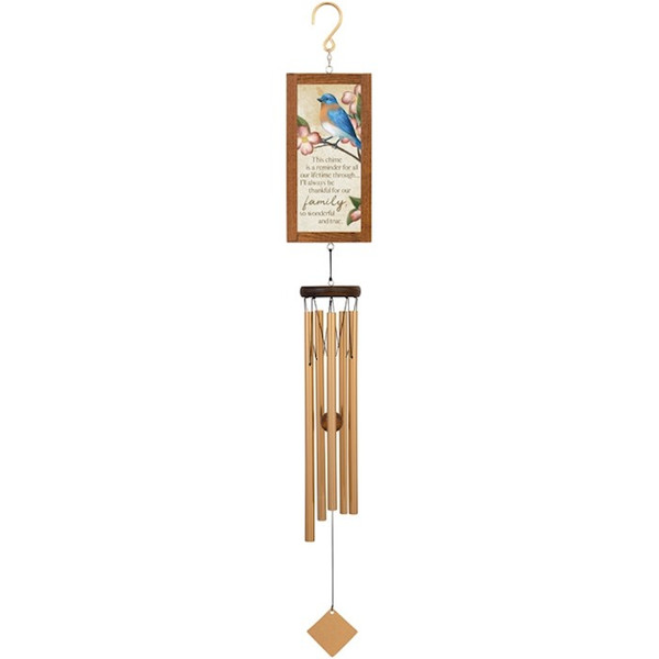 Wind Chime-Framed Sentiment-Family (36") by Carson Home Accent