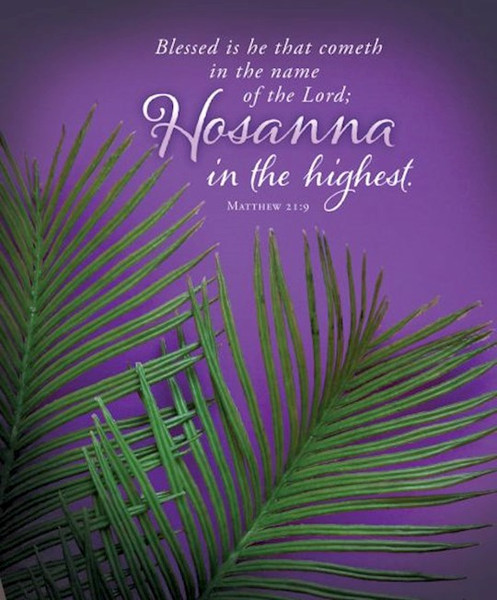 Bulletin-Hosanna In The Highest-Legal Size (Pack Of 100) by Hermitage Art