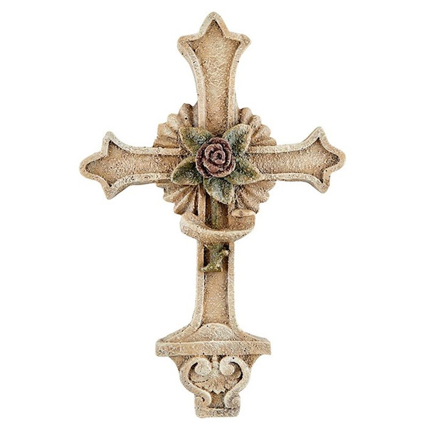 Cross-Rose Of Sharon (5.5"x 8.25") by Spiritual Harvest