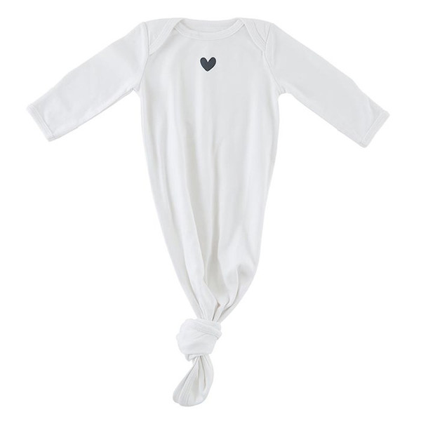 Newborn Knotted Gown-Heart (0-6 mths) by Stephan Baby