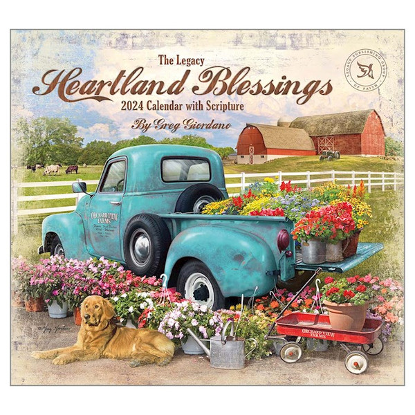 Wall Calendar-2024-Heartland Blessings (13.66" x 12") by Greg Giordano
