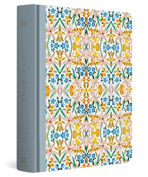 ESV Single Column Journaling Bible: Artist Series (Jessica Dennis Bush/Flourish)-Cloth Over Board by English Standard V