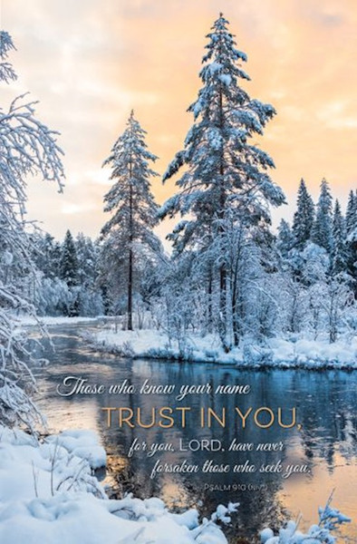 Bulletin-Those Who Know Your Name Trust in You (Psalm 9:10 NIV) (Pack Of 100) by Warner Press