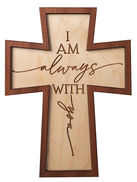 Plaque-Crosscut-I Am Always With You (7.5 x 10) by Dexsa