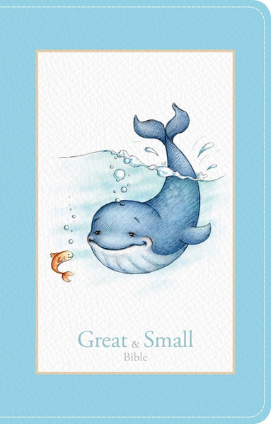 KJV Great And Small Bible-Baby Blue LeatherTouch by Holman Bible