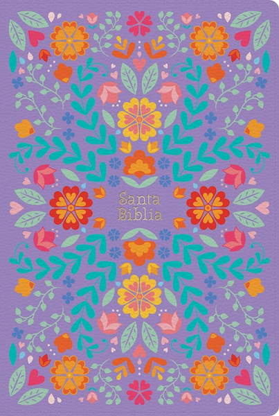 Span-RVR 1960 Giant Print Bible (Biblia Letra Gigante)-Floral LeatherTouch by B&H Espa±ol