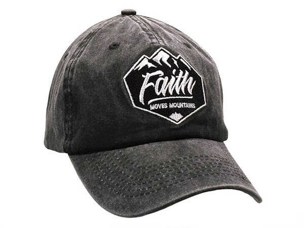 Cap-Faith Moves Mountains-Grey by Swanson