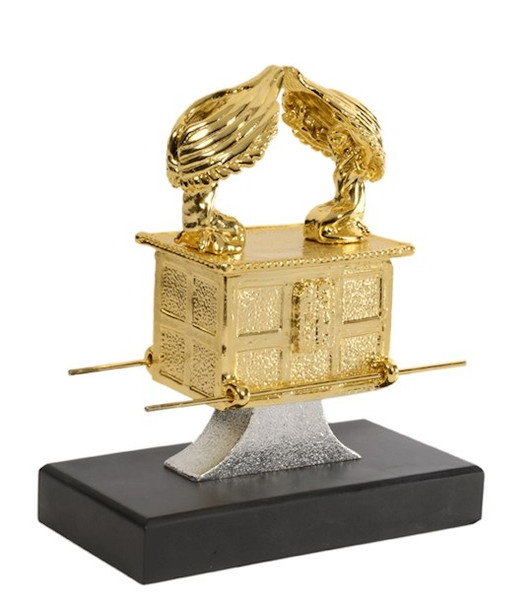 Statue-Ark Of The Covenant Replica-Gold Plated (#7501) by Holy Land Gifts