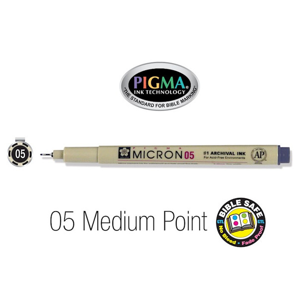 Pen-Pigma Micron Pen (05)-Black by G T Luscombe