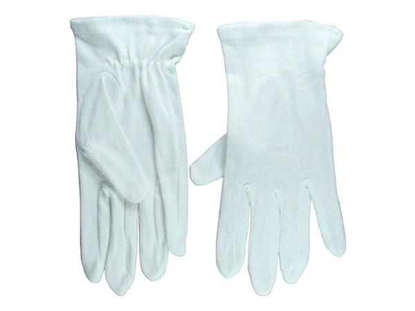 Gloves-Usher Solid White Cotton-Small by For Ushers