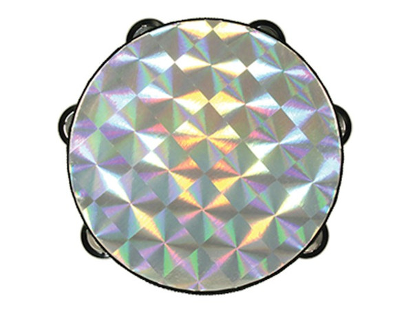 Instrument-Tambourine-Silvertone (6 Pairs Of Cymbals) (8") by Swanson