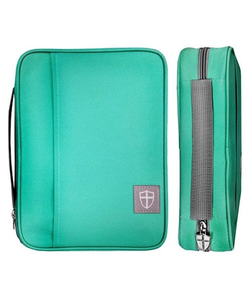 Bible Cover-Armor Of God-Tiffany Blue-LRG by G T Luscombe