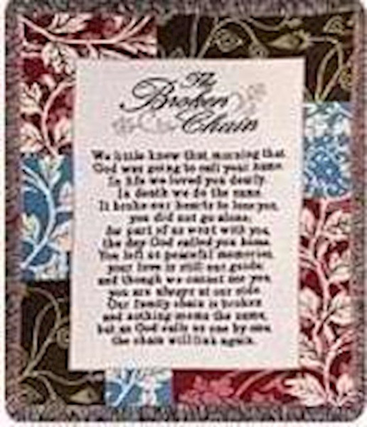 Throw-Broken Chain-Tapestry (50" x 60") by Manual Weavers