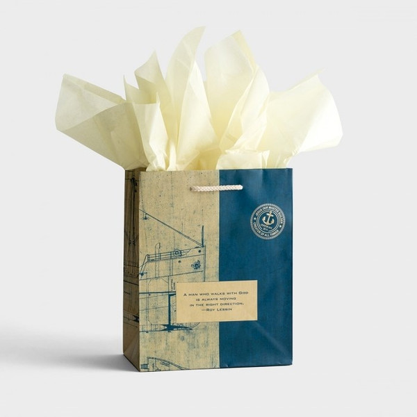 Gift Bag-Specialty-Noble Blueprint-Medium by Lessin Roy