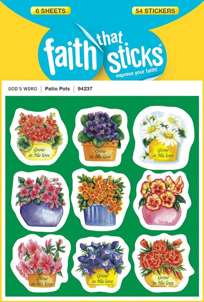 Sticker-Patio Pots (6 Sheets) (Faith That Sticks) by Faith That Sticks